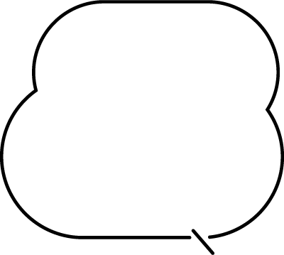 モダンな2段ふきだし2