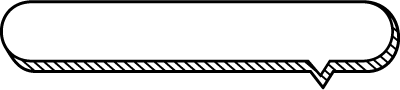影つき角丸ワイドフキダシ5
