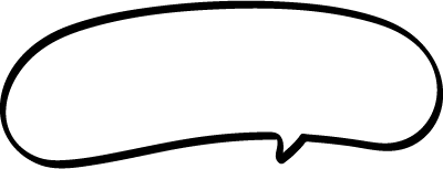 手書き横長アーチふきだし4