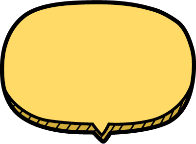 楕円3Dフキダシ1