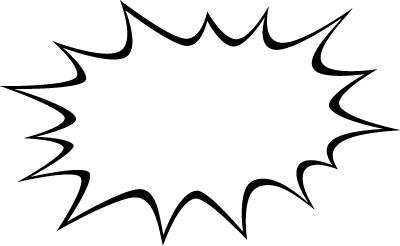 パンクなトゲトゲふきだし1